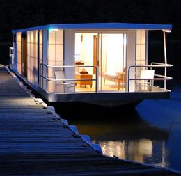 Metro-Ship at night